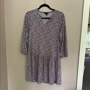 Banana Republic Long Sleeve Floral Dress - Multicolor